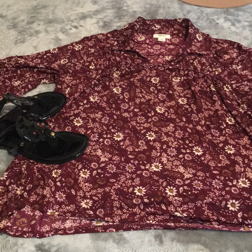 Bell sleeved top